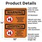 Signmission No Alcoholic Beverages Bilingual, 10 in W x Rectangle, Aluminum OS-2PACK-WS-A-1014-L-12696 - alternate 4
